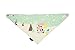 GZMM Baby Cotton Beanie and Bib Set Adjustable Knot Hat 3-12months