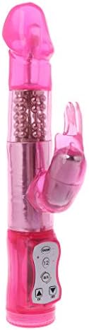 Rabbit Vibrantor with 12 Poweful Modes Silicone Dual Motors for Women Beginners Bunny Vibrantor Pink (XXguang)
