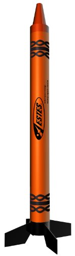 Estes Outer Space Orange Crayon Model Rocket Kit