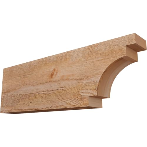 Ekena Millwork RFT04X10X32MED00RWR Mediterranean Rough Sawn Rustic Wood Rafter…