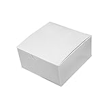 White Gloss Gift Boxes - 4in. x 4in. x 2in. - 20 Boxes