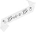 Kangaroo Bride to Be Sash, Bridal Sash White