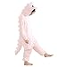 Afoxsos Women's Pink Dinosaur Onesie Adult Pajamas Cosplay Costume