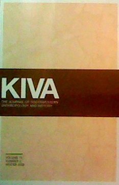 Kiva: The Journal of Southwestern Anthropology and History (Volume 75, Number 2)