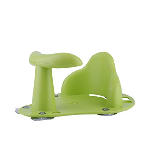 TLT Retail Baby Bath Tub Ring Seat - Soft, Non-toxic Infant Child Toddler Kids Anti Slip Safety Comfortable Bath Chair Sucker Baby Bathtub Seat for 1-3 Years Old Baby (Green)