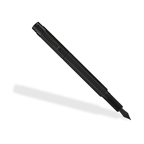 Levenger l-tech 3.0 fountain pen, fine - stealth, mediu…
