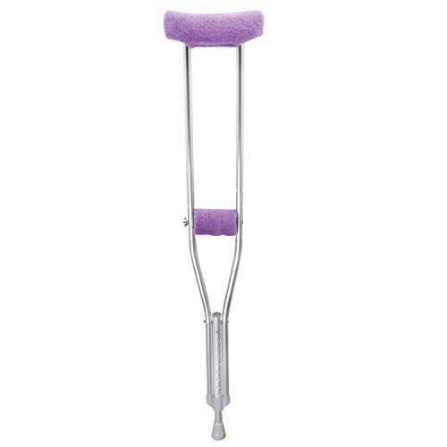 TOMMHANES AMISGUOER Crutch Underarm Pads Crutch Pad Crutch Hand Grip Covers Crutch Cover Washable OneSize (2 Armpit, 2 Hand Cushion) (CP07)