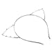 Leegoal Women Cat Ear Headband Pearl Shape Rhinestone Hair Band Headwear
