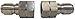 Ultimate Washer UW16-PW535E Female Nipple, Stainless Steel (2-pack), 3/8-Inch Female NPT, 5000 PSI