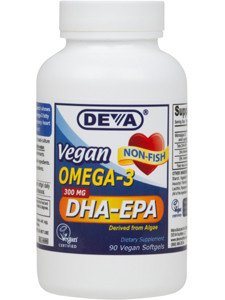 DEVA VEGAN VITAMINS OMEGA-3,DHA-EPA,VEGAN,H/P, 90 SGEL