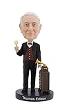 Royal Bobbles Thomas Edison Bobblehead with Glow-in-the-Dark Light Bulb