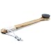 Mikobox Super Soft Charcoal Synthetic Fiber Bristles Bath Shower Massage Brush Long Bamboo Handle MB-12