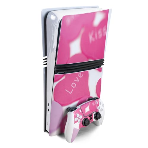 Gaming Skin Compatible with Sony PlayStation 5 PS5 Pro Bundle - Love and Stuff…