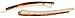 France Luxe Bobby Pin Pair on Gold Wire - Africa