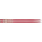 Vater Percussion Color Wrap 5A Red Sparkle Nylon Tip