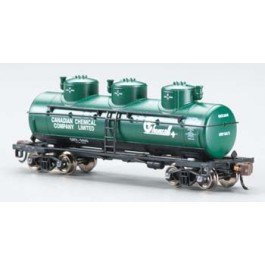 Bachmann Industries 3 Dome Tank Philadelphia Quartz Company Car, N Scale