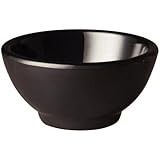 APS GF141 Melamine Round Bowl, Pure Black