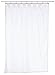 Carnation Home Fashions Fabric Stall Size Shower Curtain Liner, White [Kitchen], 54 in x 78