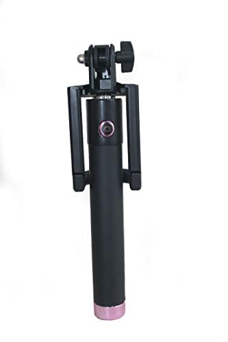 Perfect Selfie XSarmor, Best Wireless Selfie Stick NEXT GEN MODEL. Bluetooth Remote Shutter. Love It Or Return It! Smallest Extendable Selfie Stick Fits In Your Pocket. -Pink