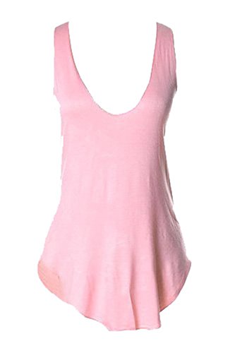 Voglee summer women s solid color sleeveless front plea…
