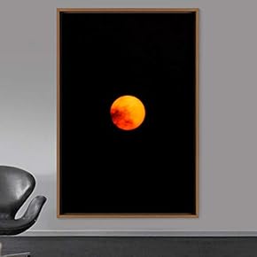 signwin Framed Canvas Wall Art Moon Astronomy &...