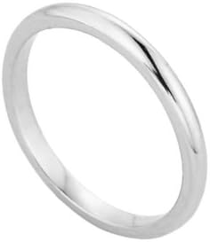 Solid 10k White Gold Baby Ring, Size 1.75