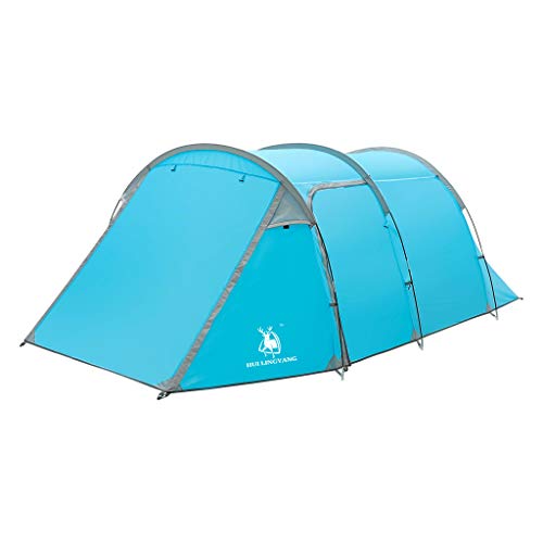 image for youeneom Windproof Camping Tents 3-4 Person with 2/Two Room [Bedroom +