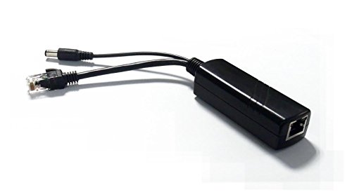 Microseven Active PoE Splitter Power Input 48V, Power Output DC12V 1A-2A, IEEE 802.3af / 802.3at 10 / 100 / 1000Mbps / M7-POESP12V POE Power Over Ethernet Splitter for Ip Camera