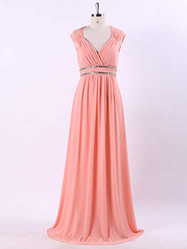 Ever-Pretty-Damen-Abendkleid-A-Linie-V-Ausschnitt-Brautjungfer-rckenfrei-lang-08697