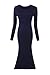 Olrain Womens Slim Fitted Crewneck Knit Sweater Dress