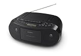 Sony CFDS50 Portable CD, Cassette & AM/FM Radio Boombox (Electronics)