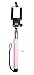 Selfie Stick for iPhone 6 6s Plus 5 5s 5c 4 | Android Samsung Galaxy S5 S6 LG G4 HTC One M9 Nexus OnePlus 2 | Plug and Play Stik for Easy Fast Photos | Pink Handle