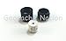 Magnetic Nano Geocache Container Micro Cache - Black: 4 Pack & 4 Paper Rolls incluced