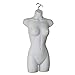 Female Dress White Plastic Mannequin Body Form. Great for Displaying Small & Medium Sizes.