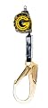 Guardian Fall Protection 10901 11-Foot Retractable Lifeline with 1-Inch Nylon Webbing, Rebar Hook and Carabineer