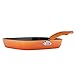 Rachael Ray Brights Nonstick Griddle/Griddle Pan/Flat Grill with Glass Press - 11 Inch, Orange Gradient