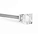 Sheffield Home, AMG and Enchante Accessories Diamond Curtain Rod 36 to 66-Inch, R1132-Y4, Silver