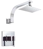 Danze D512544T Sirius Single Handle Shower Trim Kit with Efficient Flow Showerhead, Chrome