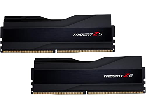 G.SKILL Trident Z5 Series DDR5 RAM (Intel XMP 3.0) 32GB (2x16GB) 5600MT/s CL36-36-36-89 1.20V Desktop Computer Memory U-DIMM - Matte Black (F5-5600J3636C16GA2-TZ5K)