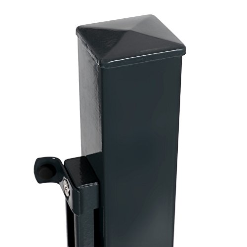 SONGMICS Galvanised Steel Garden Gate, Heavy Duty and Durable with Lock and Key, Gate Dimensions
