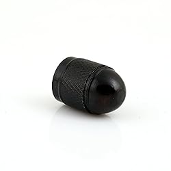 GODESON Black Car Tire Valve Stems Cap Bullet Style