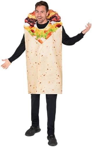 Disfraz De Taco Para Adultos – Traje De Tortilla Mexicana Divertido, Ideal Para Halloween Y Fiestas Temáticas