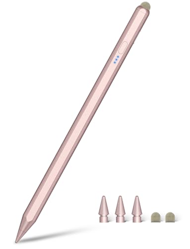 Pencil for iPad 9th&10th Generation (Dual-Tip): 15Min Fast Charge Stylus Pen with Palm Rejection & Tilt Sensitivity – Compatible with iPad Pro 11/13/M4, 12.9 3-6, Air M2/3-5, 6-10, Mini 5-6