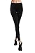 Women's Mesh Workout Sports Pants Gym Running Yoga Leggings with Side Pocket Black, Tag Size X-Large/US L