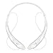 LeadTry Music Bluetooth Headphones Wireless Sport Stereo In-ear Noise Cancelling Earphone Headset Running Gym Exercise Earbud Neckband with Microphone for Apple Iphone Ipad Samsung Sony White