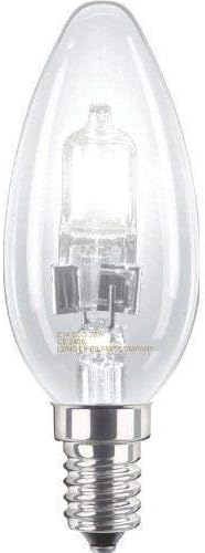 Candle 28w = 40w SES (E14) Halogen Eco Energy Saving Bulb Pack of 10 Lamps