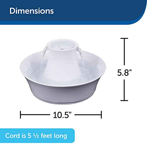PetSafe Drinkwell Avalon Cat Water Fountain Ceramic Water Fountain