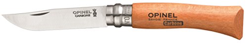 Opinel N Degree7 Bechwood Handle Carbon Steel Knife, 8 cm 