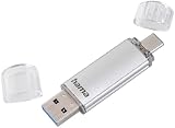 Hama C-Laeta 64GB USB Flash Drive Stick USB 3.0 3.1 USB-A USB-C Silver view 2