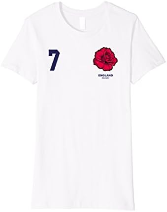 Womens England Rugby Jersey Tshirt Medium White